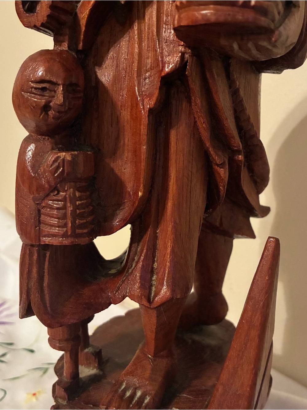 Hand-Carved Vintage Sculpture